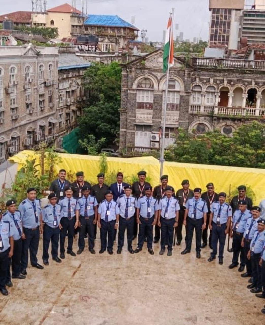 Combat security personnel at a company event